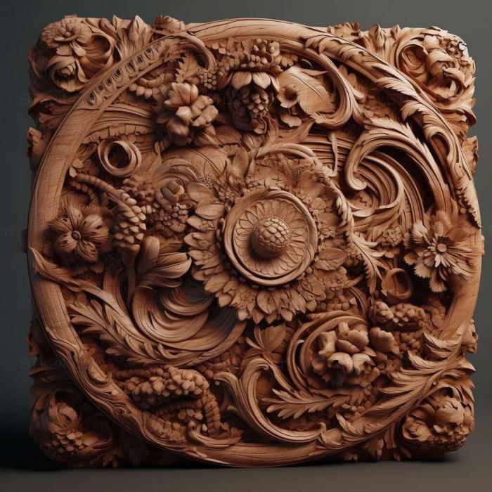 Patterns and decorations (stl dof 1, PATTERN_1065) 3D models for cnc
